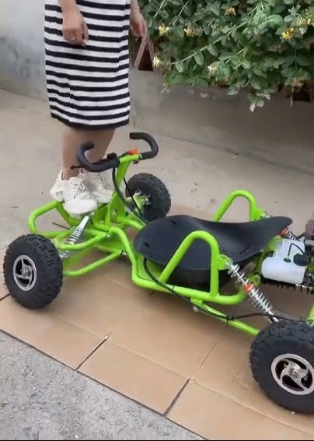 Foto enviada por Patrícia S. mostrando os karts entregues